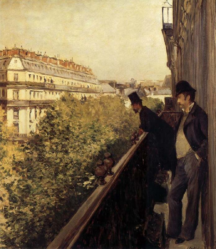  The man stand on the terrace